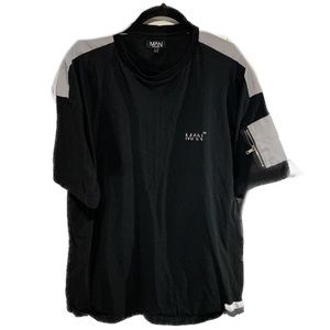 Boohoo MAN Black Reflective Tshirt